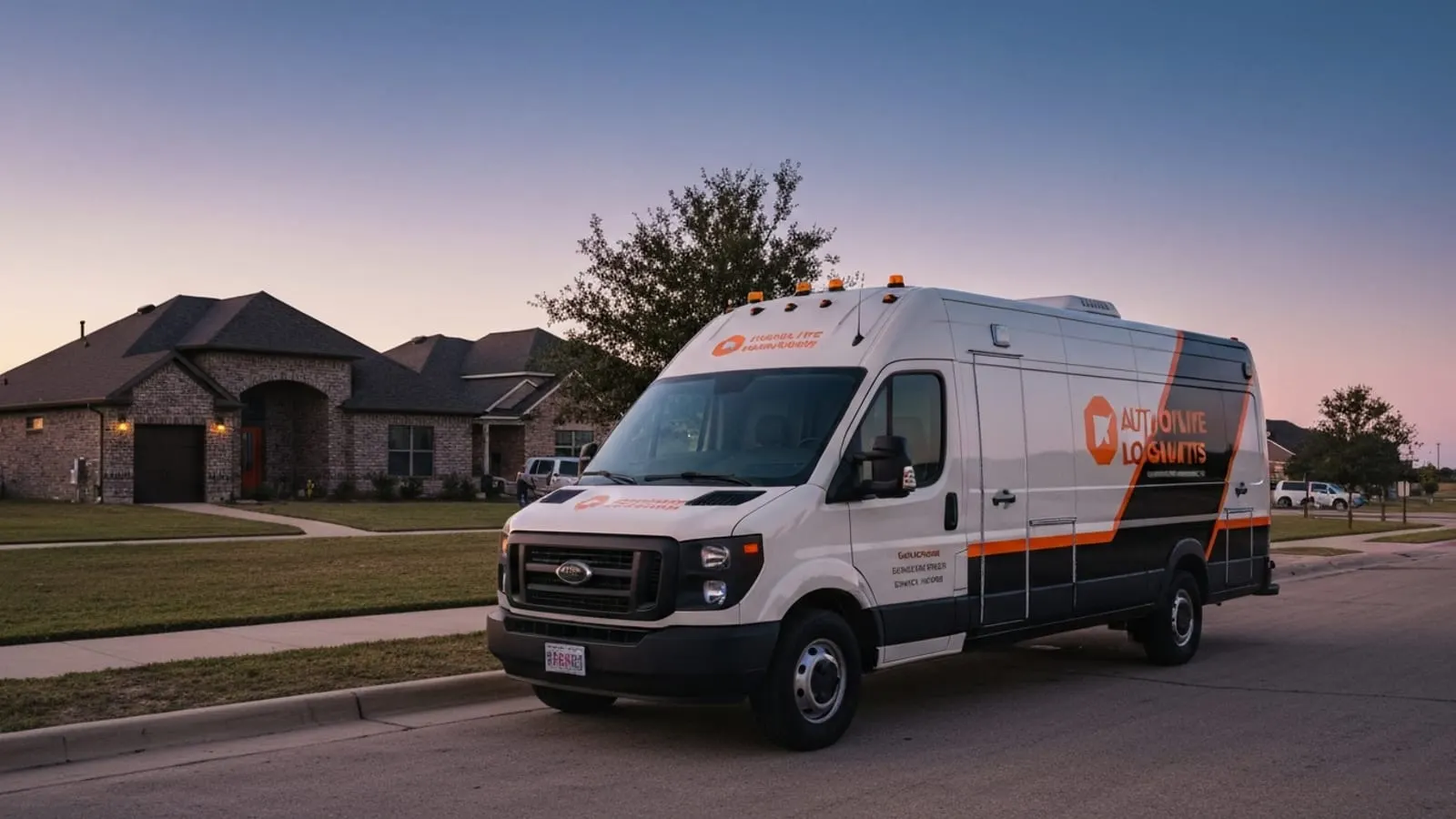 Cerrajero hispano móvil atendiendo a una familia en Crowley, TX